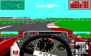 6437-grand-prix-circuit-dos-screenshot-in-game-cornering-action-ega