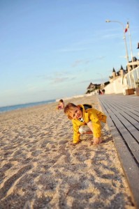 La plage tranquille de Blonville sur Mer