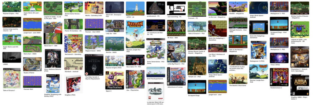Les jeux auxquels j'ai joué en 2012