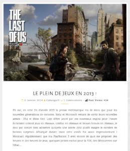 LE PLEIN DE JEUX EN 2013 !