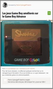 Les jeux Game Boy améliorés sur le Game Boy Advance 