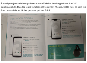 Les Google Pixel 3 et 3 XL mettront le paquet sur les photos de portrait