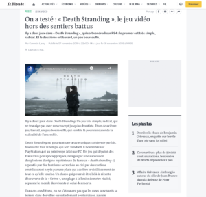 On a testé : « Death Stranding », le jeu vidéo hors des sentiers battus