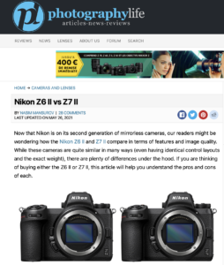 Nikon Z6 II vs Z7 II - Photographylife.com