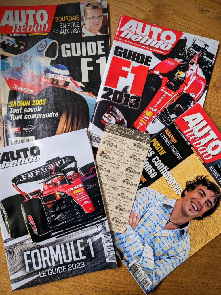 Les F1 2023, 2013, 2003... et 1993