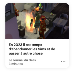 En 2023 il est temps d’abandonner les Sims et de passer à autre chose (Journal du Geek)